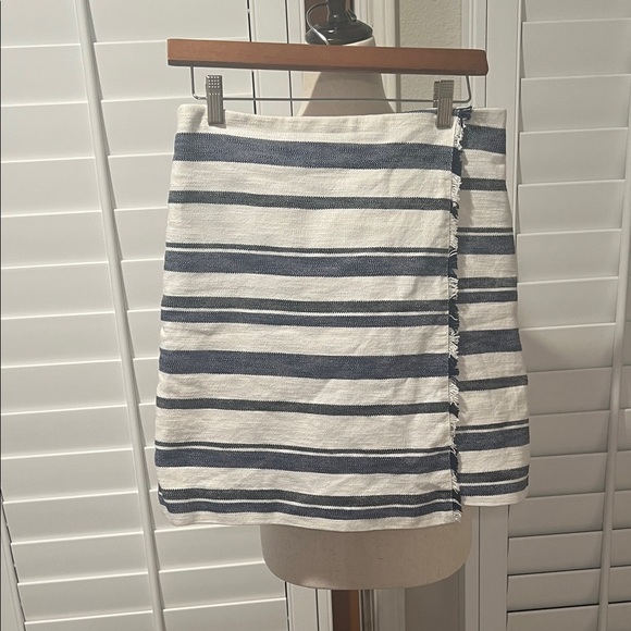 Loft Skirt Fully Lined  6 Blue & White - Picture 1 of 7